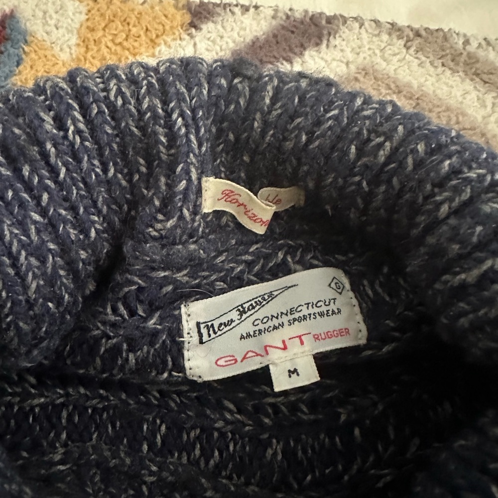 Gant Blue Turtleneck Sweater